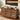 Walnut Modern Wood 9 Drawer Dresser Storage Cabinet with Wave Fluted Drawer