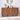 Wooden dresser with decorative items in a room setting