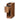 Wooden storage unit with dimensions labeled on a white background