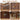 Four-panel detail collage titled 'Side Table Details' showing a dark wood side table: curved edge detail, metal drawer handle, high-quality hinges, and solid wood legs, with text labels beneath each close-up.