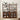 Wooden bookshelf with decorative items in a room setting