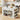White 59" Modern Wood Kitchen Island with Storage & Faux Marble Top