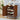 Wooden Shoe Cabinet 4-Tier Freestanding Shoe Rack Walnut With with Woven Doors