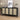 Modern Sideboard Storage Cabinet Black with 4 Rattan Doors