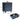 Blue dresser with dimensions and weight indicators on a white background