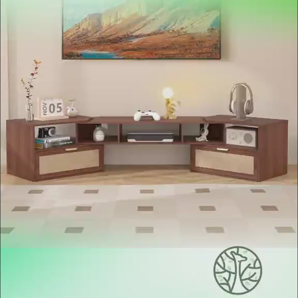 79 Inch Boho TV Stand Video