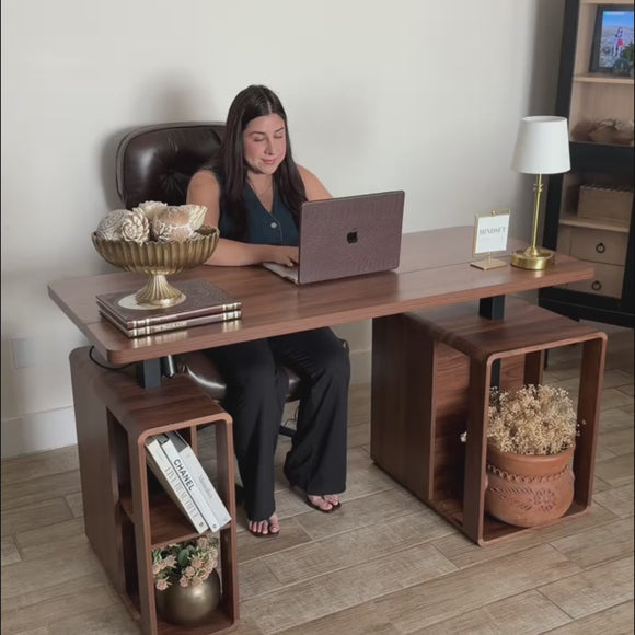55" Electric Standing Desk Wood Sit Stand Desks Video