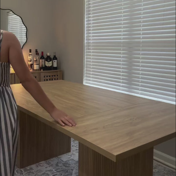 Rectangular Dining Table 78 Inch for 6 8 10 Video