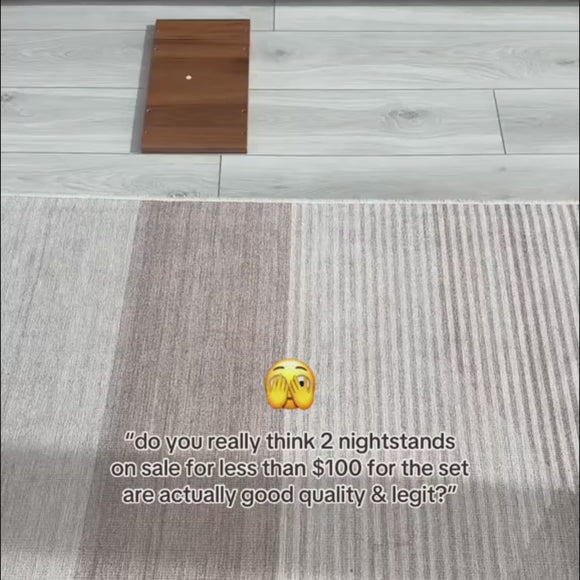 23.62" Engraving Fluted Nightstand Video