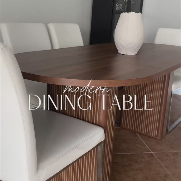 Oval Dining Table 70.8 Inch for 4 6 Video